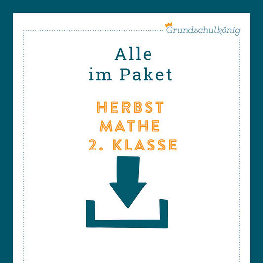 Königspaket: Herbst (Mathe, 2. Klasse)