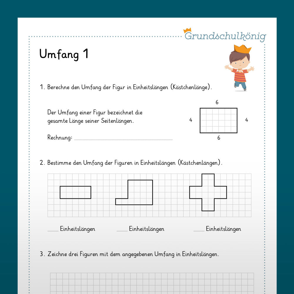 Königspaket: Umfang Und Fläche (Mathe, 3./ 4. Klasse) - Inklusive Test ...