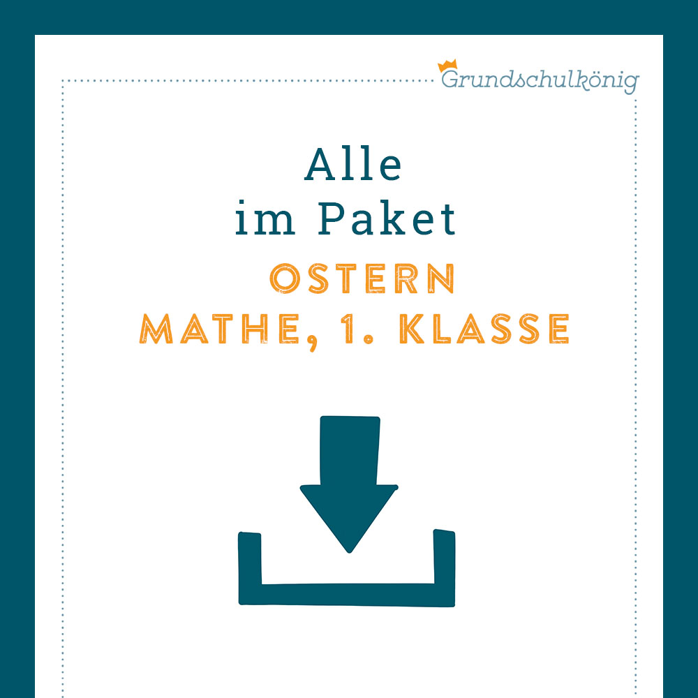 Königspaket: Ostern (Mathe, 1. Klasse)