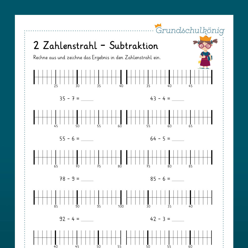 Mathe, 2. Klasse: Wiederholung des Jahresstoffs 2