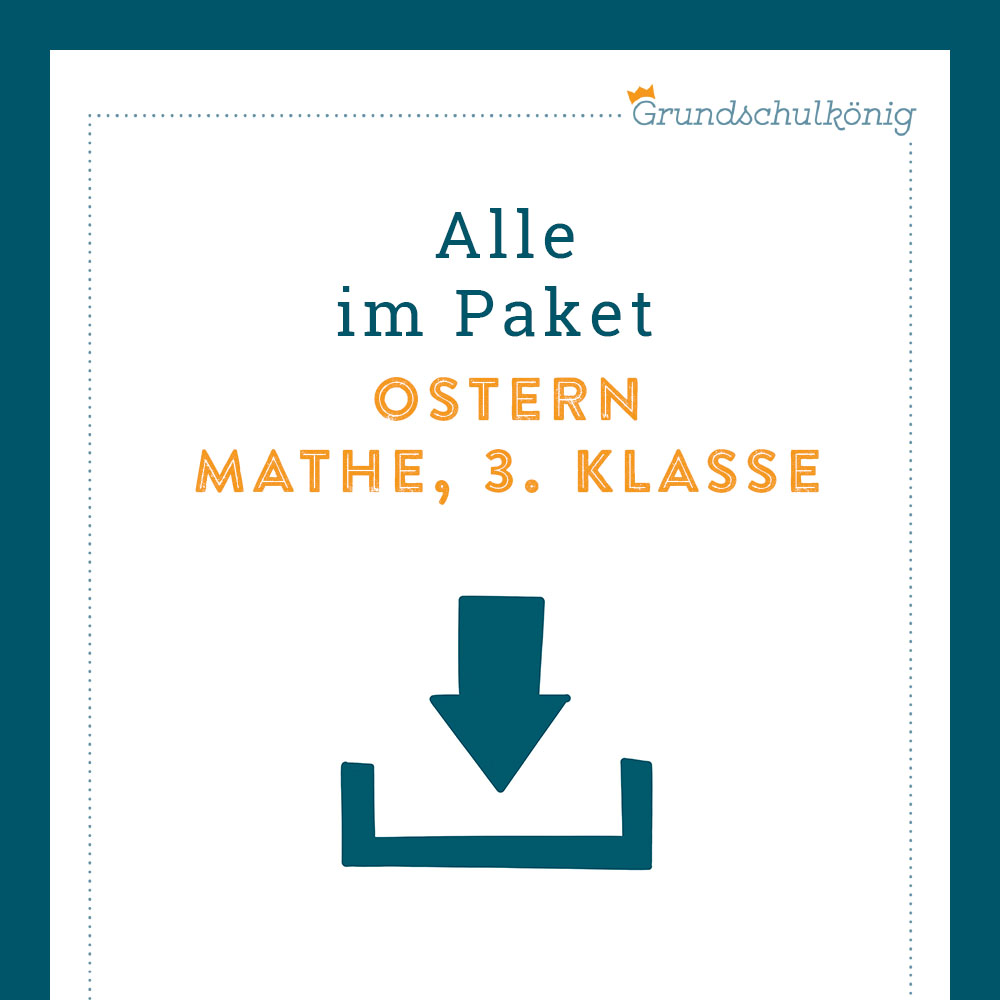 Königspaket: Ostern (Mathe, 3. Klasse)