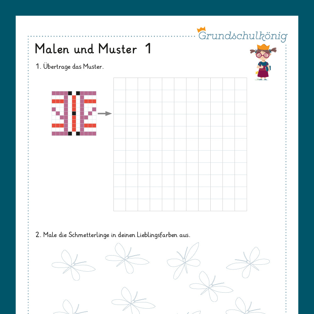 Königspaket Malen und Muster (Vorschule)