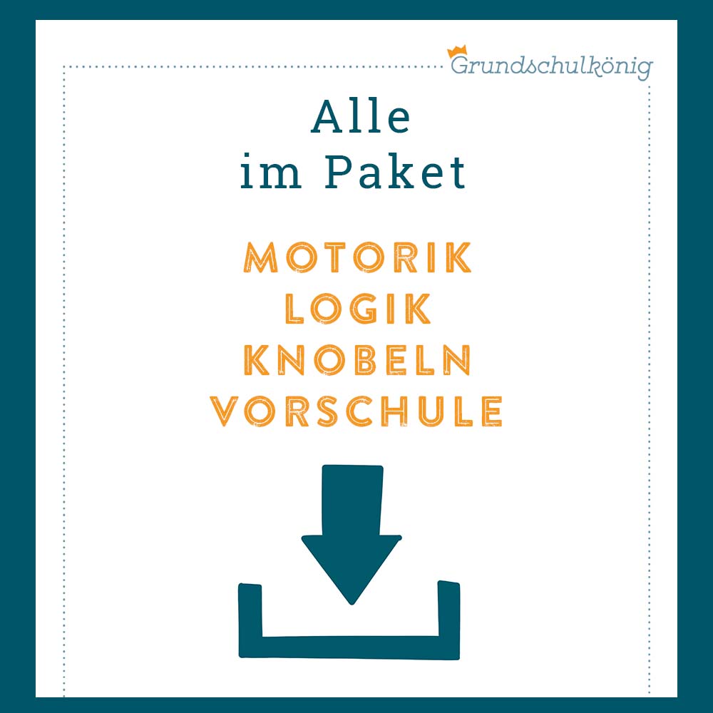 Königspaket Motorik, Logik & Knobeln (Vorschule)