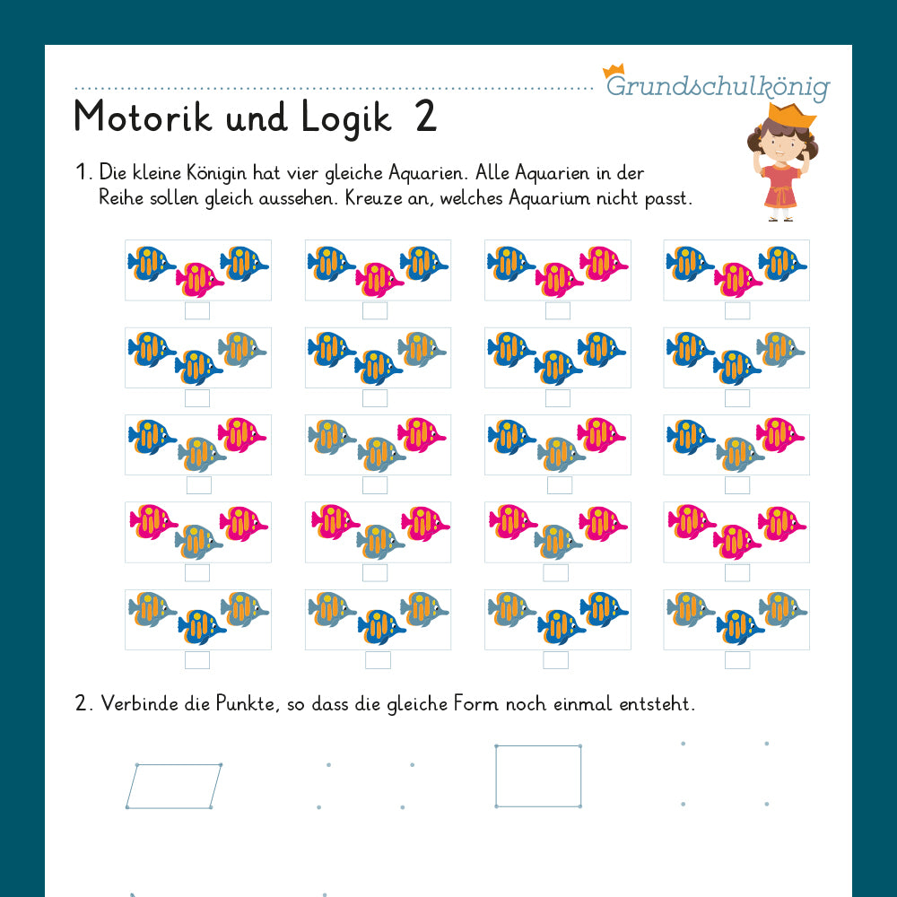 Königspaket Motorik, Logik & Knobeln (Vorschule)