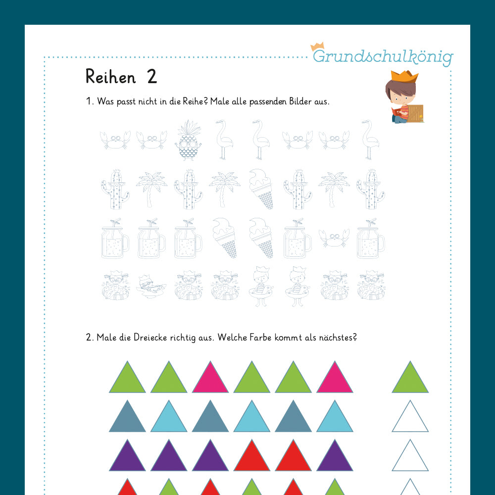 Königspaket Logische Reihen (Vorschule)