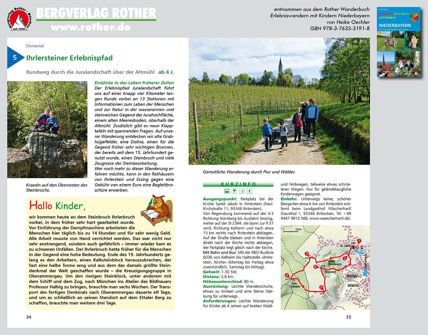 ErlebnisWandern mit Kindern Niederbayern: 30 Touren mit GPS-Tracks und vielen Freizeittipps. (Rother Wanderbuch)